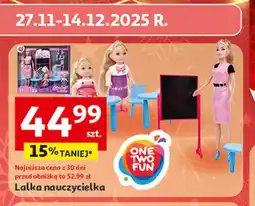Auchan Lalka nauczycielka One Two Fun oferta