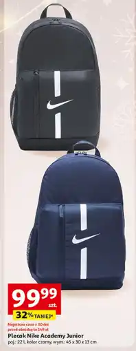 Auchan Plecak academy junior 22 l Nike oferta