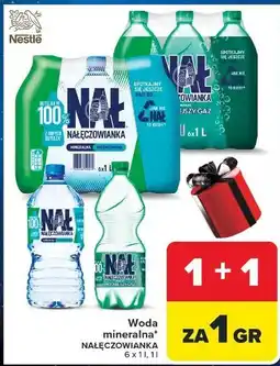 Carrefour Woda mocniejszy gaz Nałęczowianka oferta