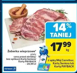 Carrefour Żeberka wieprzowe oferta
