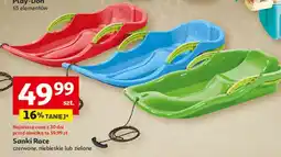 Auchan Sanki race z hamulcami zielone oferta