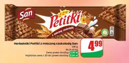 Dino Herbatniki Petitki z mleczną czekoladą San oferta