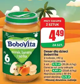 Dino Deser dla dzieci BoboVita 2 rodzaje oferta
