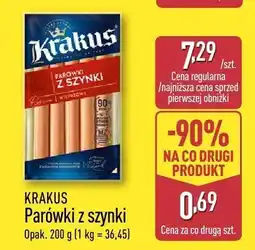 ALDI Parówki z szynki KRAKUS oferta
