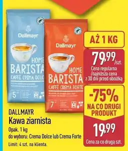 ALDI Kawa ziarnista Home Barista DALLMAYR oferta