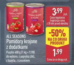 ALDI Pomidory krojone z dodatkami ALL SEASONS oferta