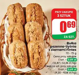 Dino Bułka pszenno-żytnia z ziarnami Fintes Piekarnia oferta