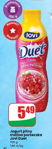 Dino Jogurt pitny malina porzeczka Jovi Duet oferta