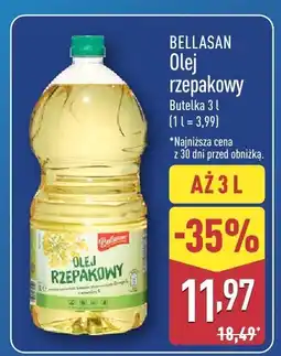 ALDI Olej rzepakowy BELLASAN 3l oferta