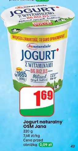 Dino Jogurt naturalny OSM Jana oferta