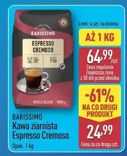 ALDI Kawa ziarnista Espresso Cremoso BARISSIMO 1kg oferta