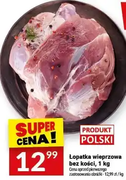 Twój Market Łopatka wieprzowa bez kości, 1 kg Twój Market oferta