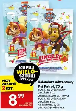 Twój Market Kalendarz adwentowy Psi Patrol, 75 g oferta