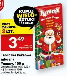 Twój Market Tabliczka kakaowa mleczna Yummy, 100 g oferta