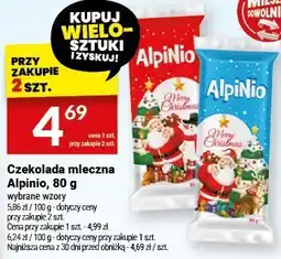 Twój Market Czekolada mleczna Alpinio, 80 g oferta