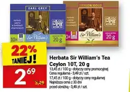 Twój Market Herbata Sir William's Tea Ceylon 10T oferta