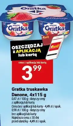 Twój Market Gratka truskawka Danone 4x115 g oferta