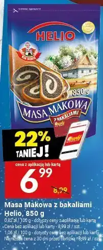Twój Market Masa makowa z bakaliami Helio, 850 g oferta