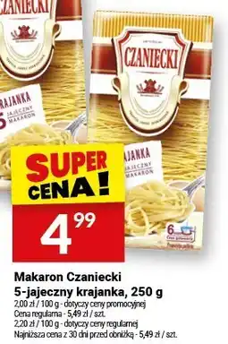 Twój Market Makaron Czaniecki 5-jajeczny krajanka, 250 g oferta