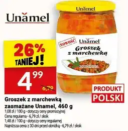 Twój Market Groszek z marchewką zasmażane Unamel, 460 g oferta