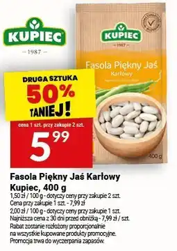 Twój Market Fasola Piękny Jaś Karlowy Kupiec, 400 g oferta
