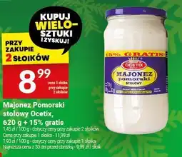 Twój Market Majonez Pomorski stołowy Ocetix, 620 g + 15% gratis oferta
