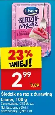 Twój Market Śledzie na raz z żurawiną Lisner, 100 g oferta