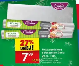 Twój Market Folia aluminiowa z tłoczeniem Gosia 20 m, 1 szt oferta