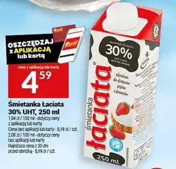 Twój Market Śmietanka Łaciata 30% UHT, 250 ml oferta