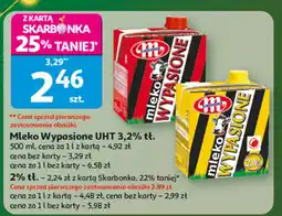 Auchan Mleko Wypasione UHT 3,2% tł. 500ml Mlekovita oferta