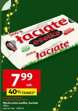 Auchan Masło extra osełka, Łaciate 300g oferta