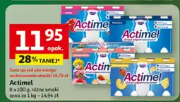 Auchan Actimel 8 x 100g, różne smaki oferta