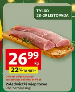 Auchan Polędwiczki wieprzowe Dzot Samoobsługi oferta