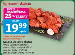 Auchan Gulasz wołowy ekstra Dział Samoodsługi Auchan oferta