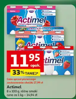 Auchan Actimel różne smaki Danone oferta