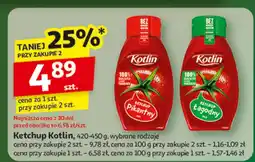 Auchan Ketchup Kotlin, wybrane rodzaje oferta