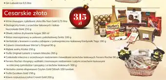 Zestaw w koszu cesarskie złoto