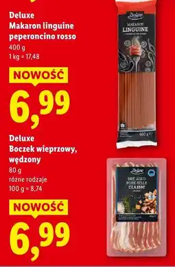 Lidl Boczek Deluxe Boczek wieprzowy, wędzony różne rodzaje oferta