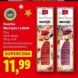 Lidl Favorina Marcepan z Lubeki różne rodzaje oferta
