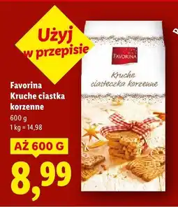 Lidl Favorina Kruche ciastka korzenne oferta
