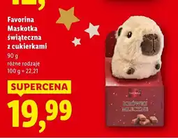 Lidl Maskotka Favorina Maskotka świąteczna z cukierkami oferta