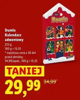 Lidl Dumle Kalendarz adwentowy oferta