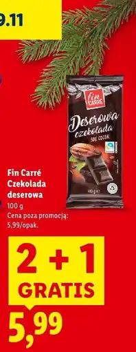 Lidl Czekolada Fin Carré Czekolada deserowa oferta