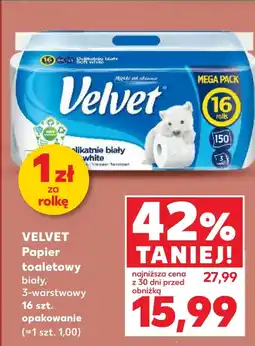Kaufland Papier toaletowy Velvet oferta