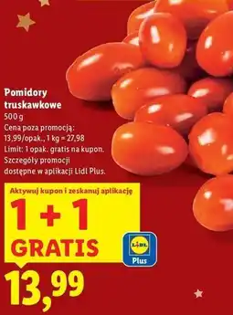 Lidl Pomidory truskawkowe, 500g oferta