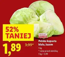 Lidl Polska kapusta biała, luzem oferta