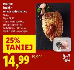 Lidl Rzeźnik Indyk - rolada z pietruszką oferta