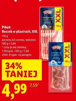 Lidl Pikok boczek w plastrach oferta