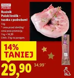 Lidl Rzeźnik Polski Królik p tuszka z podrobami oferta