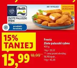 Lidl Frosta Złote paluszki rybne oferta